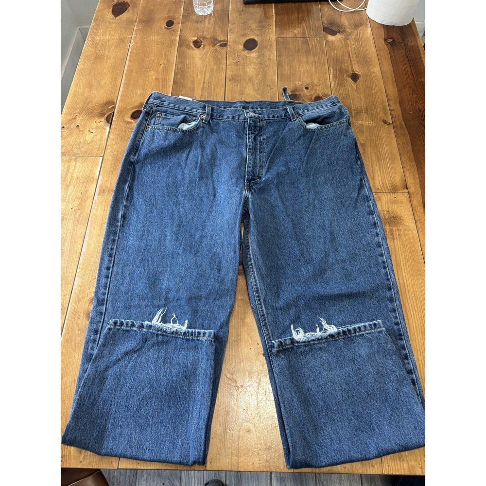 Levi's 550 Men's Relaxed Fit Jeans W42 L30 Medium Wash Blue Denim Straight Leg